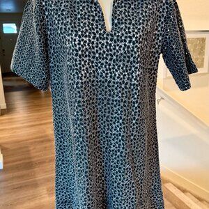 Never A Wallflower Farallon Dress NWT Midnight Green Lace XS Collared Mini $326